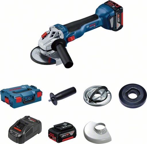 [BO06019J4004] Cordless angle grinder GWS 18V-10, 2x5.0Ah, 1880CV, 18V, 9.000 min.-1