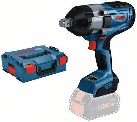[BO06019J8501] Akumuliatorinis smūginis veržliasukis Bosch GDS 18V-1050 H, 3/4", LB SOLO, 1700Nm, BITURBO