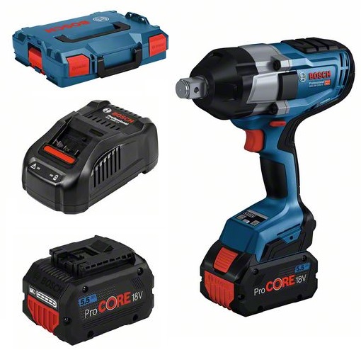 [BO06019J8503] Cordless impact wrench GDS 18V-1050 H, 3/4", 2x5.5Ah ProCORE 18V, 1880CV, 1700Nm, BITURBO