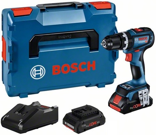 [BO06019K6104] Löökakutrell Bosch GSB 18V-90 C, (2x4.0Ah ProCORE), 0-630 / 0-2.100 min.-1