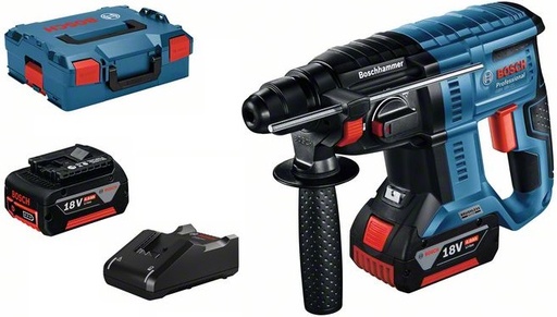 [BO0611911102] Cordless rotary hammer drill Bosch GBH 18V-21, (2x4.0 Ah), SDS+, 2 J