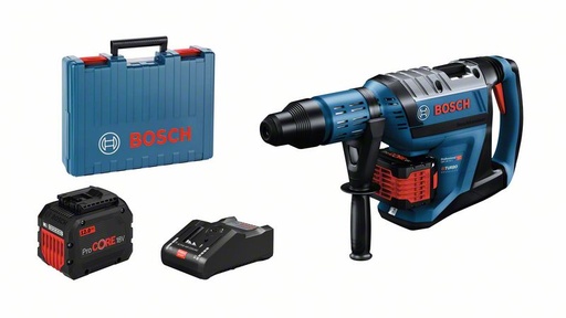 [BO0611913002] Cordless rotary hammer drill Bosch GBH 18V-45 C, SDS Max, 2x12Ah ProCORE 18V, GAL 18V-160 CoMo, 12.5 J, BITURBO