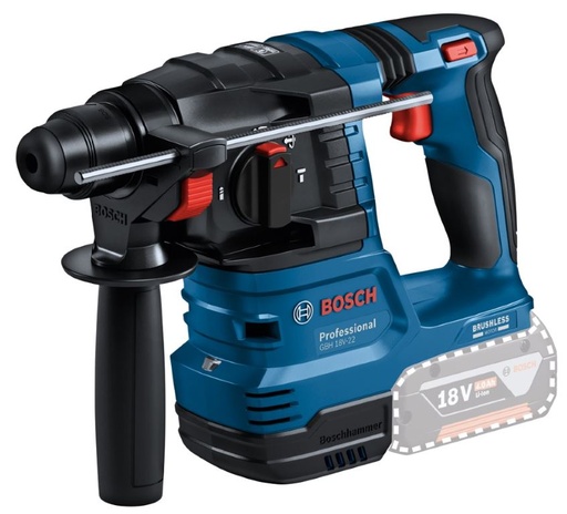 [BO0611924000] Cordless rotary hammer drill Bosch GBH 18V-22, SDS+, SOLO, 18V, 1.9 J