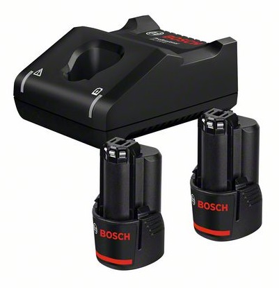 [BO1600A019R8] Batteries + charger Bosch GBA 12V / 2x2.0Ah + GAL 12V-40 Set