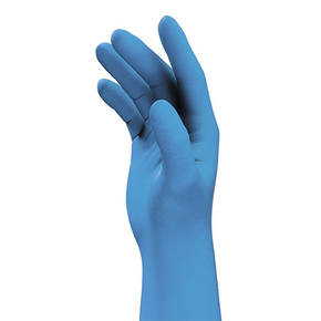 EXPIRED 01.10.2023-Disposable nitrile gloves Uvex U-fit, blue, 100pcs box, thickness 0,1mm, powder free, size S