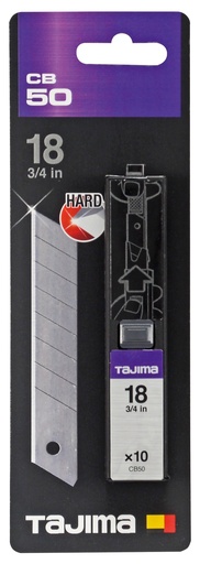 [CB50] Tajima DORA  Endura Blades 18mm, Box with 10 blades