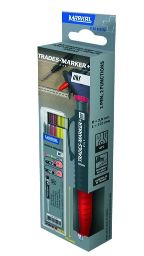 [MK95301] Pieštuko Markal Trades Marker Dry 2IN1 Startinis rinkinys