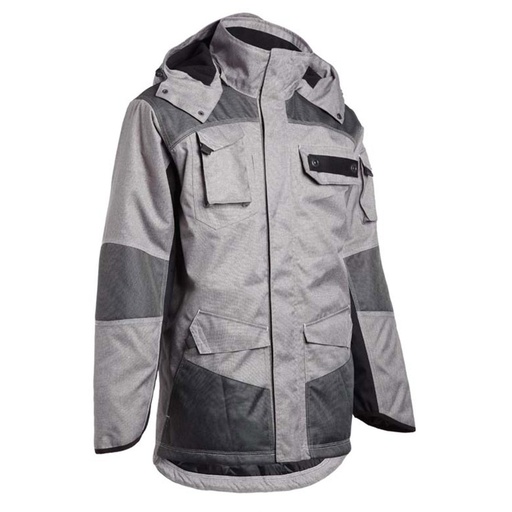 Parka North Ways Guillaumet 2279, chiné grey/must, suurus XL