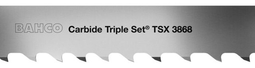 [38683411TSX344520] Carbide Triple Set™ "Xtra"™ TSX Bahco juostinis pjūklas metalui 3868-34-1.1-TSX-3/4-4520mm
