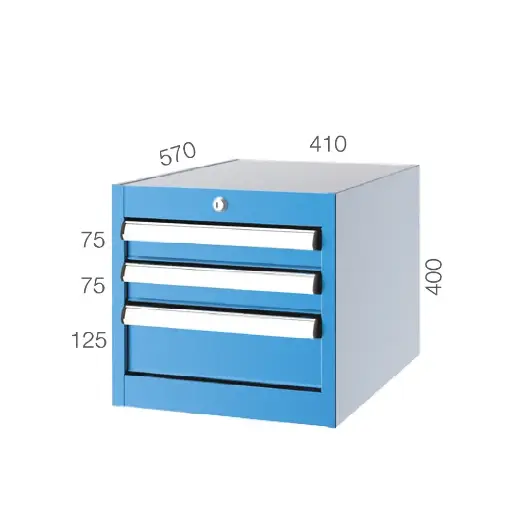 [1041] DRAWER CABINET WITH 3 DRAWERS
