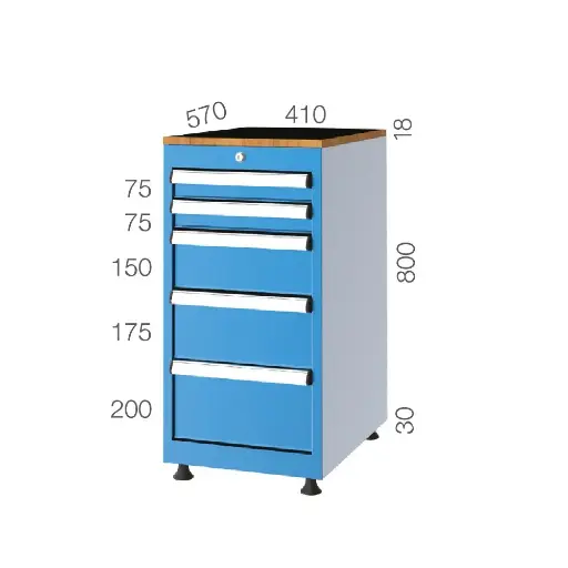 [1080] DRAWER CABINET WITH 7 DRAWERS