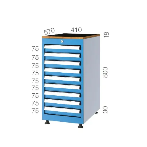 [1081] DRAWER CABINET WITH 9 DRAWERS