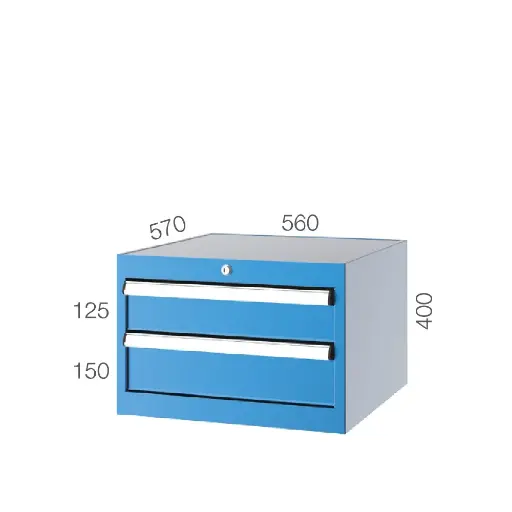 [5042] DRAWER CABINET WITH 2 DRAWERS