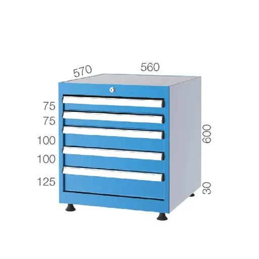 [5060] DRAWER CABINET WITH 5 DRAWERS