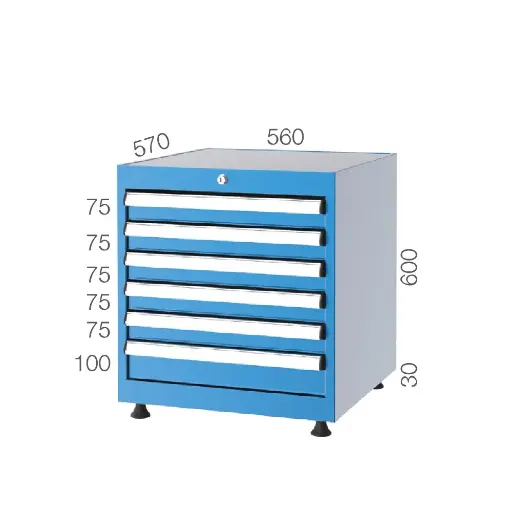 [5061] DRAWER CABINET WITH 6 DRAWERS