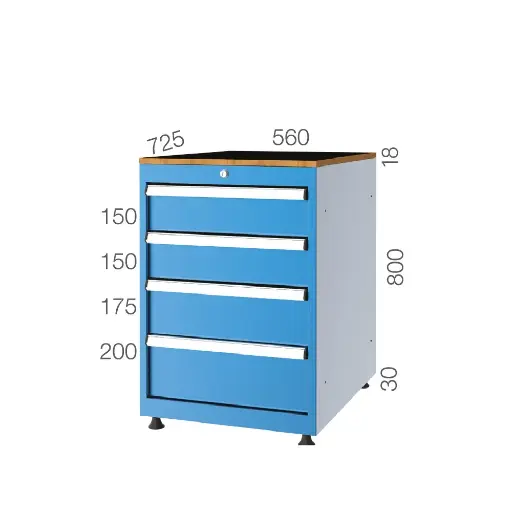 [57082] DRAWER CABINET WITH 4 DRAWERS