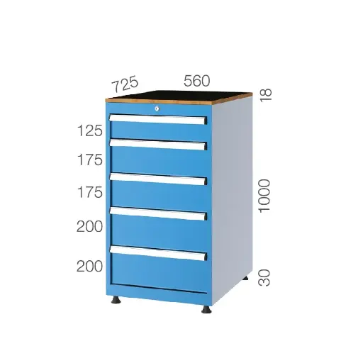 [57102] DRAWER CABINET WITH 5 DRAWERS