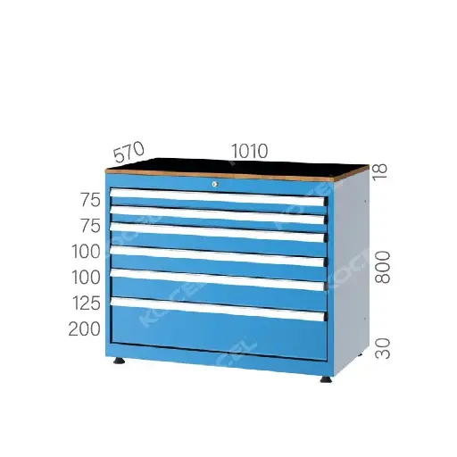 [10080] DRAWER CABINET WITH 6 DRAWERS