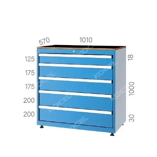 [10102] DRAWER CABINET WITH 5 DRAWERS