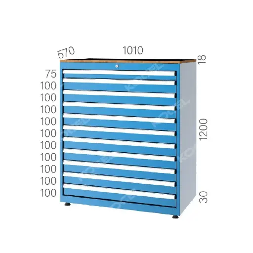 [10201] DRAWER CABINET WITH 11 DRAWERS