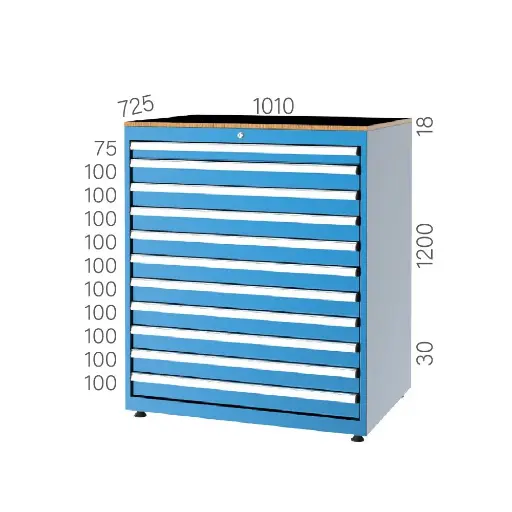 [11200] DRAWER CABINET WITH 11 DRAWERS