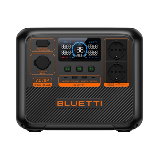 [S55301640] Portable Power Station Bluetti P-AC70P-EU-GY-BL-010