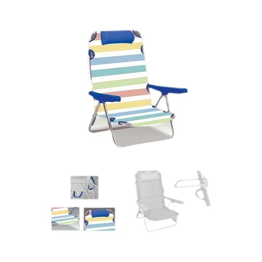 [S2450491] Beach Chair Yellow Blue Red Green Dark green 25 cm