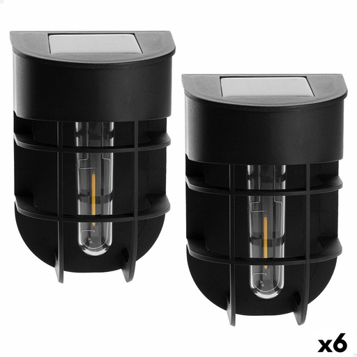 [S8906420] LED Wall Light Aktive Plastic Solar (6 Units)