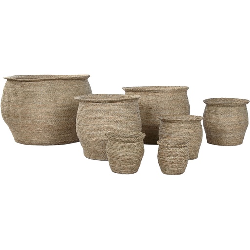 [S3060769] Planter Home ESPRIT Brown Fibre Urban 70 x 70 x 58 cm (7 Units)