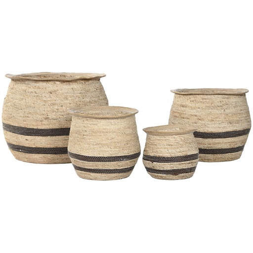 [S3060770] Planter Home ESPRIT Brown Fibre Arab 60 x 60 x 52 cm (4 Units)