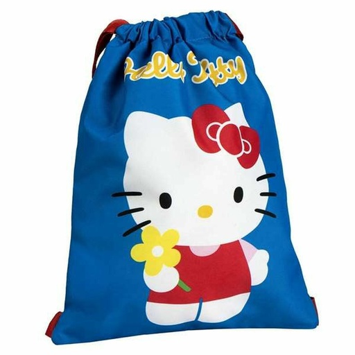 [S2455036] Backpack with Strings Hello Kitty Blue 27 x 33 cm