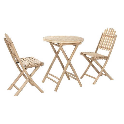 [S3060193] Table set with 2 chairs Home ESPRIT 61 x 61 x 73 cm