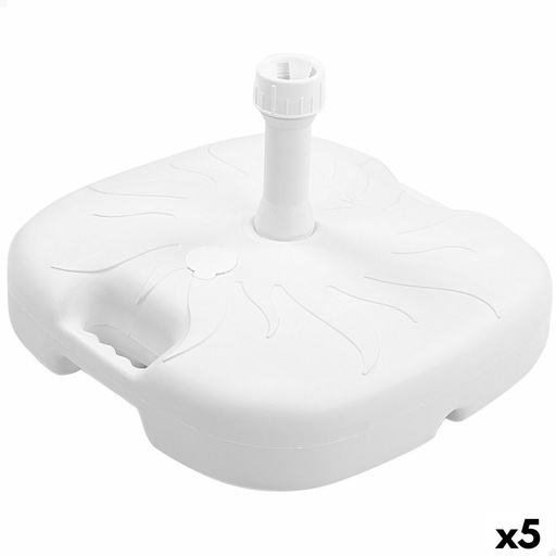 [S8902987] Base for beach umbrella Aktive White Ø 32 mm Ø 20 mm 45 x 29 x 45 cm (5 Units)