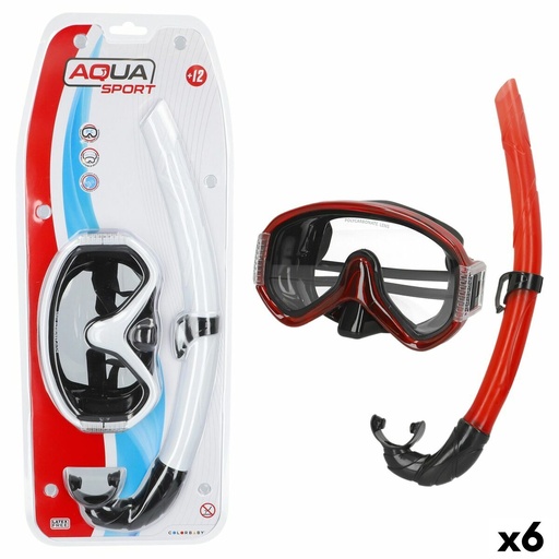 [S8906190] Snorkel Goggles and Tube AquaSport (6 Units)