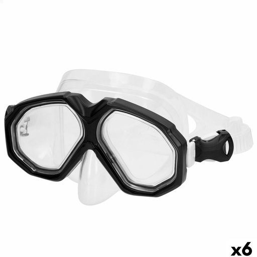 [S8905839] Diving Mask AquaSport Black (6 Units)