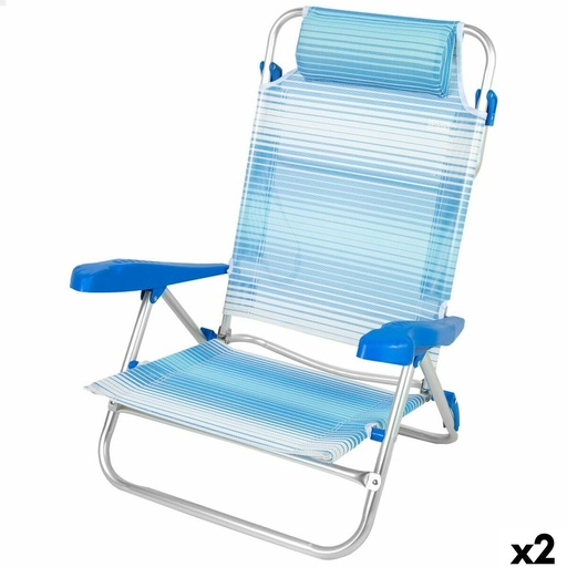 [S8905372] Beach Chair Aktive 47 x 82 x 49 cm (2 Units)