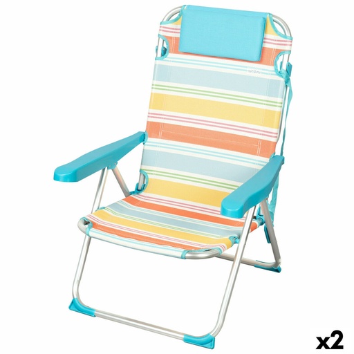 [S8906377] Beach Chair Aktive 48 x 90 x 60 cm (2 Units)