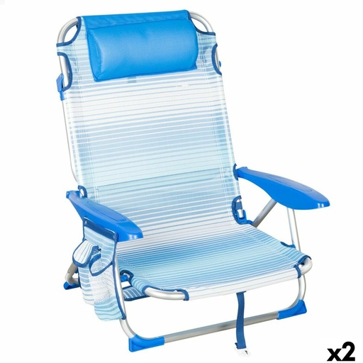 [S8905376] Beach Chair Aktive 51 x 76 x 45 cm (2 Units)