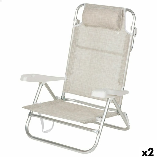 [S8905368] Beach Chair Aktive 47 x 82 x 49 cm (2 Units)