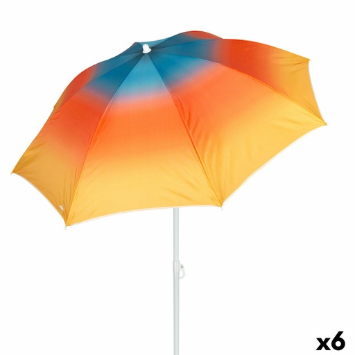 [S8906343] Beach parasol Aktive Multicolour 180 x 195 x 180 cm (6 Units)