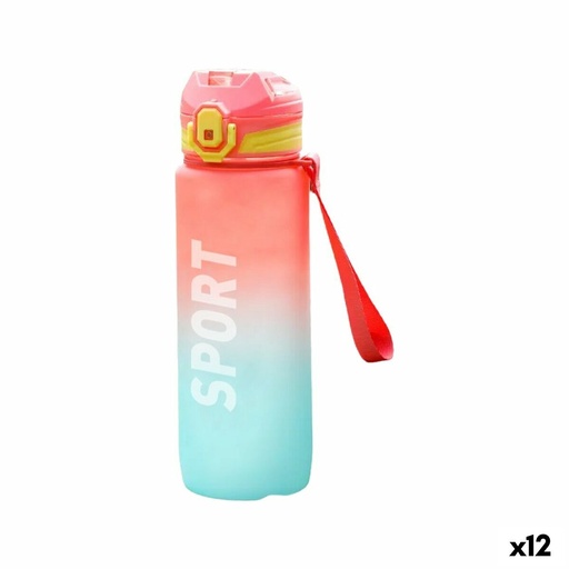 [S2234129] Water bottle Bewinner Multicolour 600 ml 7,4 x 7,4 x 19 cm (12 Units)