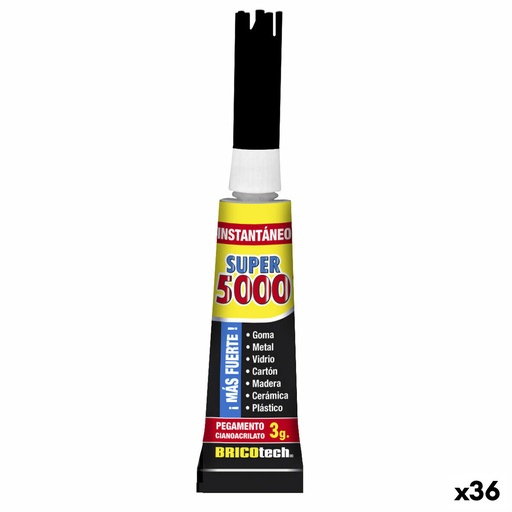 [S2234689] Instant Adhesive Bricotech Super 5000 3 g (36 Units)