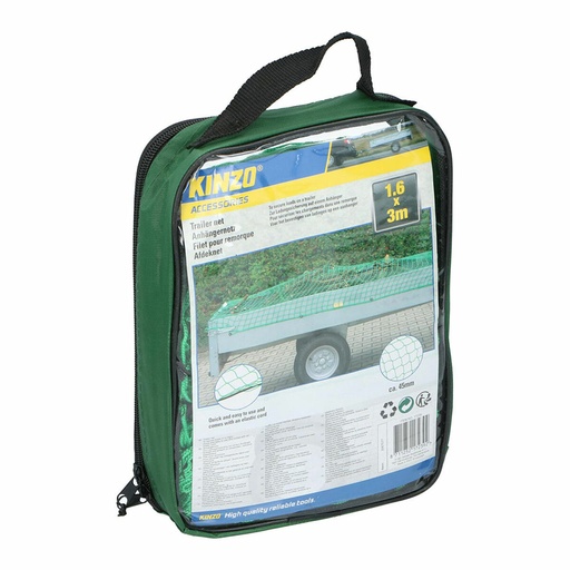 [S7923081] Towing net Kinzo Green polypropylene 1,6 x 3 m