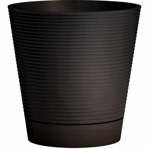 [S71009809] Self-watering flowerpot Garden ID Black 40 cm
