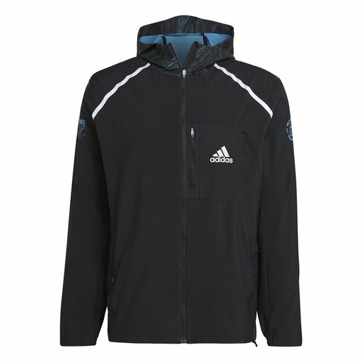 [S64114561] Men's Sports Jacket Adidas Marathon For the Oceans Black