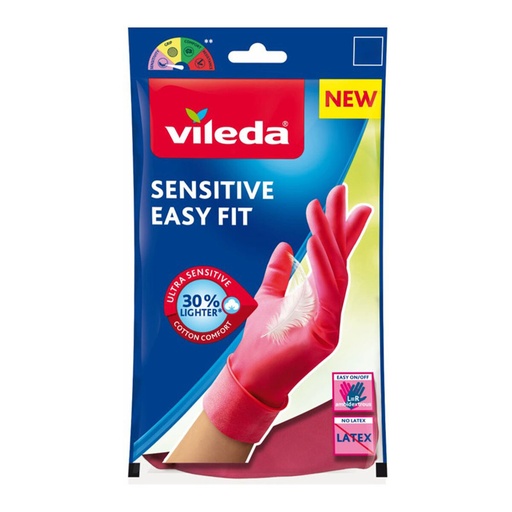 [S7921919] Nitrile gloves Vileda Easy Fit 168412 M
