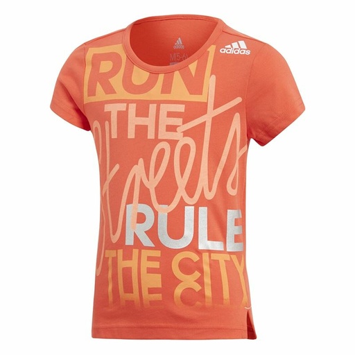 [S64114378] Child's Short Sleeve T-Shirt Adidas Graphic Tee Orange