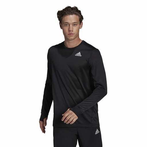 [S64114340] Men’s Long Sleeve T-Shirt Adidas Own The Run Black