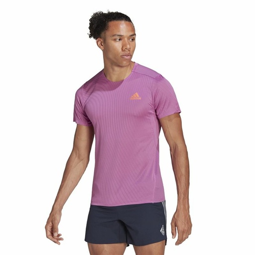 [S64114343] Men’s Short Sleeve T-Shirt Adidas Adizero Speed Dark pink