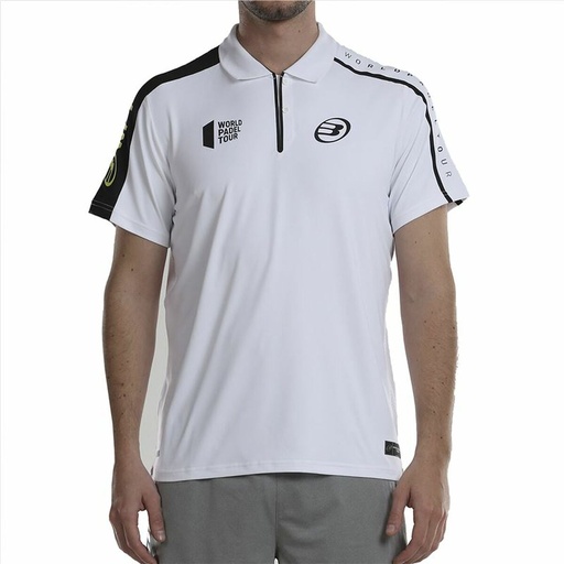 [S64112653] Men’s Short Sleeve Polo Shirt Bullpadel Liceo Padel White